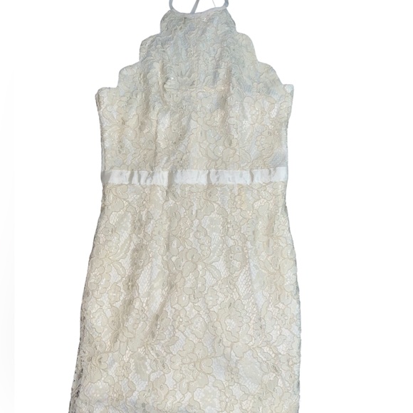 Lulus Ivory Lace Mini Dress - Picture 4 of 6